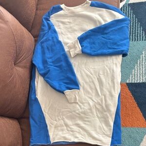 Frame Denim Blue and White Sweatshirt